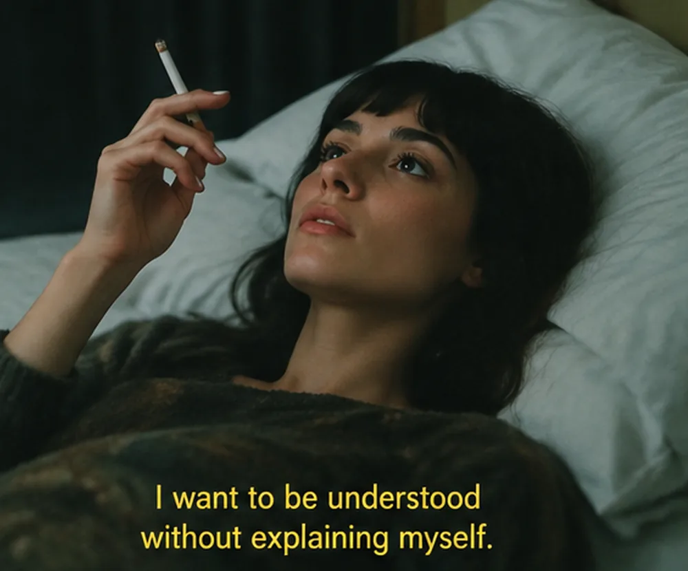I want to be understood without explaining myself.